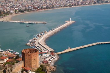 Kızıl kule (kırmızı Kulesi), inturkish şehir Alanya