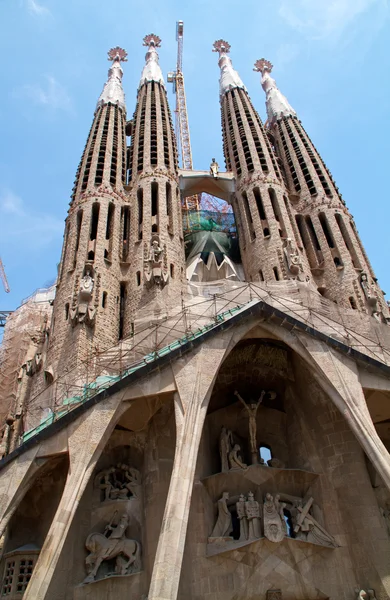 BARCELONA, ESPANHA - 23 de maio: La Sagrada Familia - o impressionante c — Fotografia de Stock