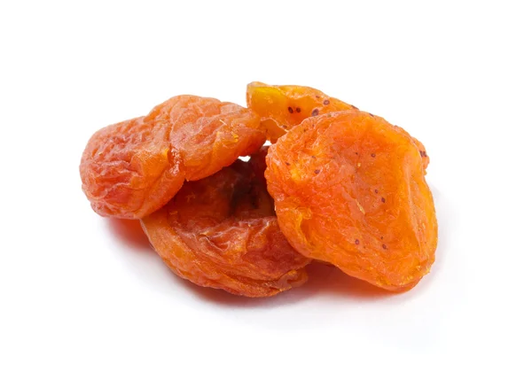 Сухие фрукты абрикоса на белом фоне . — стоковое фото