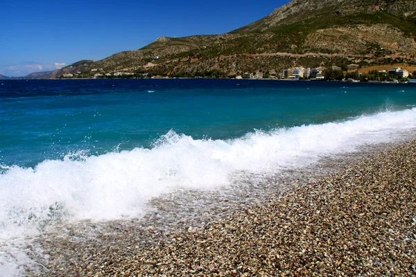 Praia na Ilha de Samos, Grécia — Fotografia de Stock