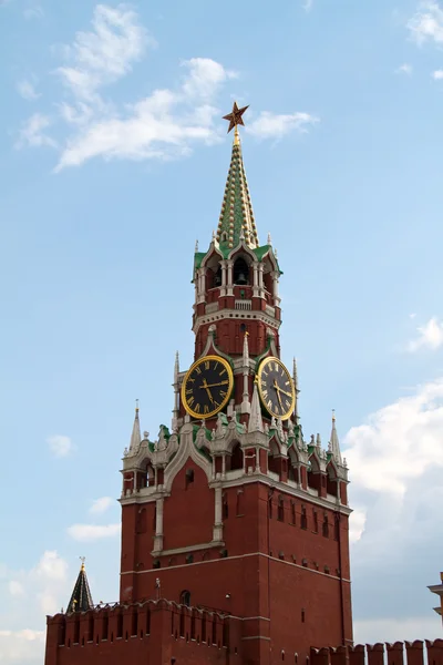 El Salvador (Spasskaya) Torre del Kremlin de Moscú, Rusia . —  Fotos de Stock