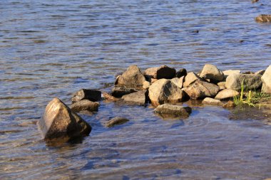 Yaz manzara. Ural Dağları Nehri