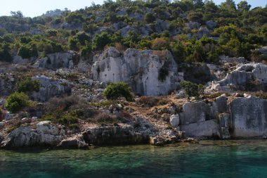 Deniz ve kayalar inturkey