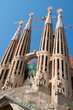 Barcelona, İspanya - 23 Mayıs: la sagrada familia - etkileyici c