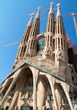 Barcelona, İspanya - 23 Mayıs: la sagrada familia - etkileyici c