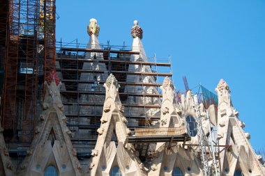 Barcelona, İspanya - 23 Mayıs: la sagrada familia - etkileyici c