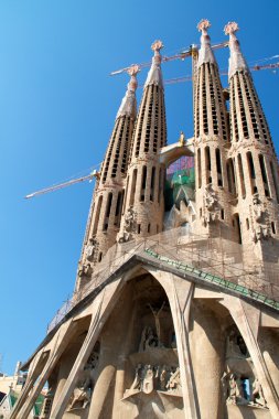 Barcelona, İspanya - 23 Mayıs: la sagrada familia - etkileyici c