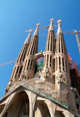 Barcelona, İspanya - 23 Mayıs: la sagrada familia - etkileyici c