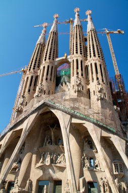 Barcelona, İspanya - 23 Mayıs: la sagrada familia - etkileyici c