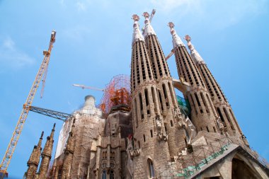 Barcelona, İspanya - 23 Mayıs: la sagrada familia - etkileyici c