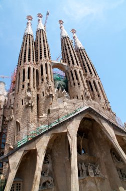 Barcelona, İspanya - 23 Mayıs: la sagrada familia - etkileyici c