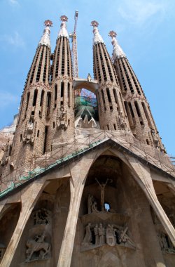 Barcelona, İspanya - 23 Mayıs: la sagrada familia - etkileyici c