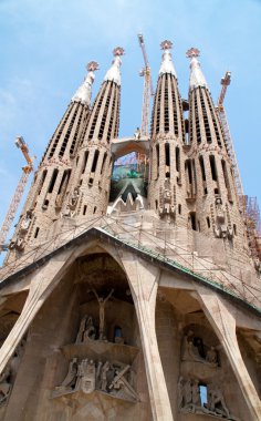 Barcelona, İspanya - 23 Mayıs: la sagrada familia - etkileyici c