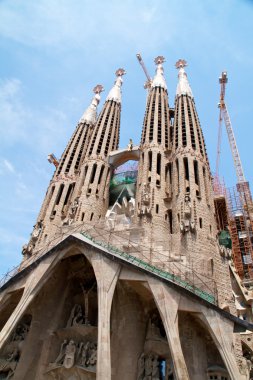 Barcelona, İspanya - 23 Mayıs: la sagrada familia - etkileyici c