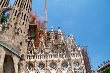 Barcelona, İspanya - 23 Mayıs: la sagrada familia - etkileyici c