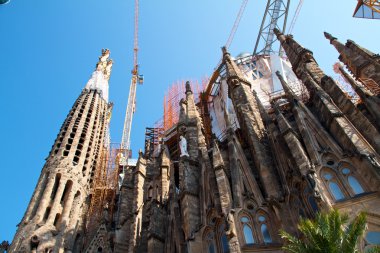 Barcelona, İspanya - 23 Mayıs: la sagrada familia - etkileyici c