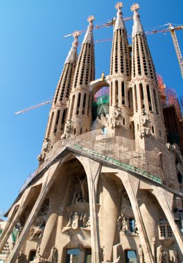 Barcelona, İspanya - 23 Mayıs: la sagrada familia - etkileyici c