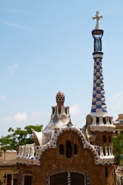 Barcelona, İspanya-27 Mayıs: 27 Mayıs 2011 tarihinde ünlü park Güell