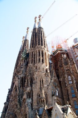 Barcelona, İspanya - 23 Mayıs: la sagrada familia - etkileyici c