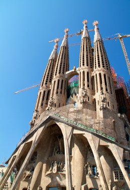 Barcelona, İspanya - 23 Mayıs: la sagrada familia - etkileyici c