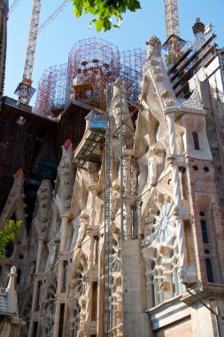 Barcelona, İspanya - 23 Mayıs: la sagrada familia - etkileyici c