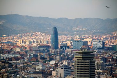 Barcelona - 27 Mayıs: sagrada Familia antoni havadan görünümü