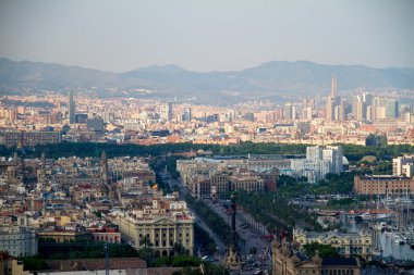 Barcelona - 27 Mayıs: sagrada Familia antoni havadan görünümü