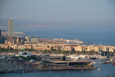 Barcelona - 27 Mayıs: sagrada Familia antoni havadan görünümü