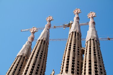 Barcelona, İspanya - 23 Mayıs: la sagrada familia - etkileyici c