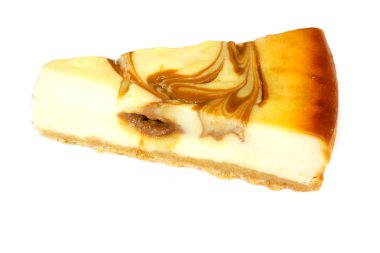 beyaz izole cheesecake