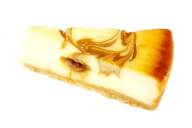 beyaz izole cheesecake