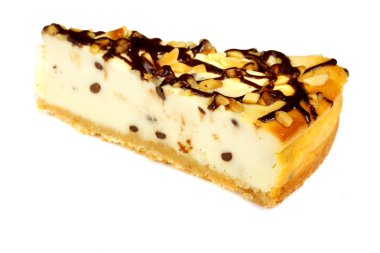 beyaz izole cheesecake