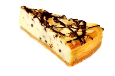 beyaz izole cheesecake