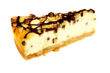 beyaz izole cheesecake