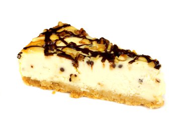 beyaz izole cheesecake