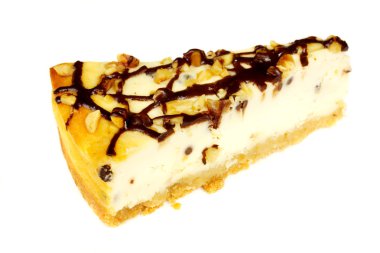 beyaz izole cheesecake