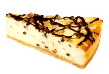 beyaz izole cheesecake