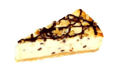 beyaz izole cheesecake