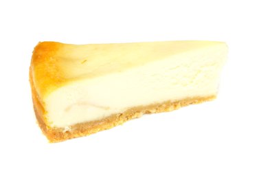 beyaz izole cheesecake