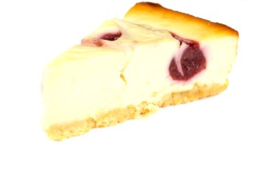 beyaz izole cheesecake