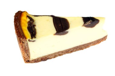 beyaz izole cheesecake