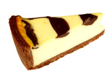 beyaz izole cheesecake