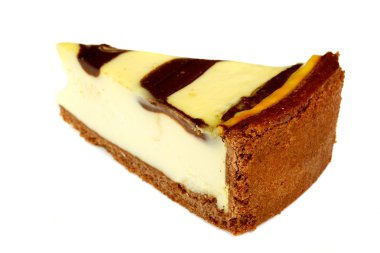 beyaz izole cheesecake