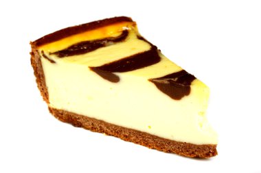 beyaz izole cheesecake