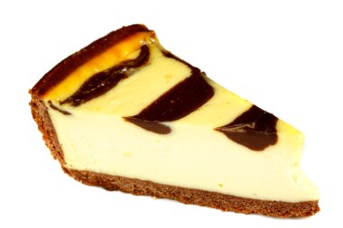 beyaz izole cheesecake