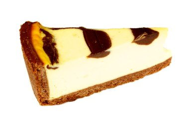 beyaz izole cheesecake