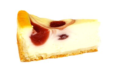 beyaz izole cheesecake