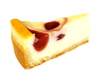 beyaz izole cheesecake