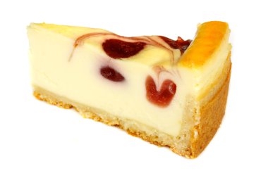 beyaz izole cheesecake