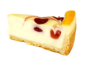 beyaz izole cheesecake